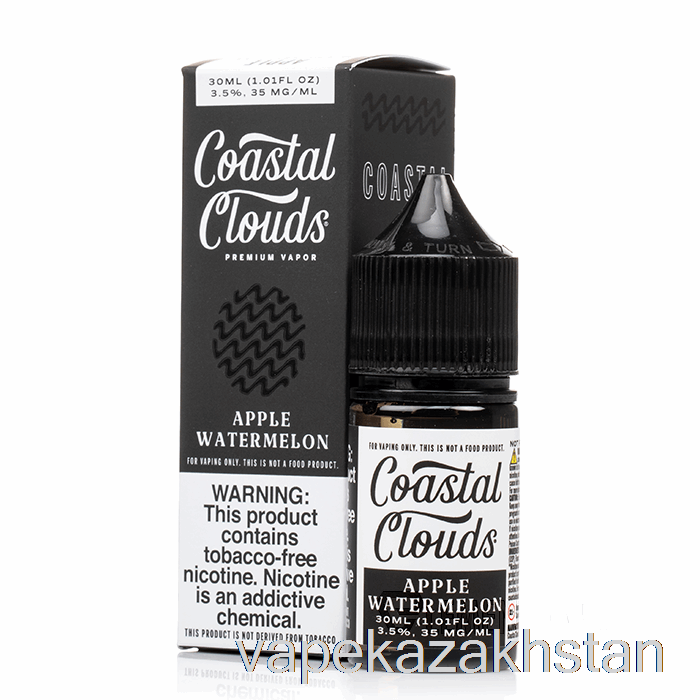 Vape Kazakhstan Apple Watermelon SALT - Coastal Clouds Co. - 30mL 35mg